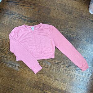 Forever21 crop sweater size Medium, pink